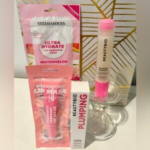 ✨BeautyBio Hyaluronic Plumping Booster + VitaMasks Lip & Radiance Set✨ NEW